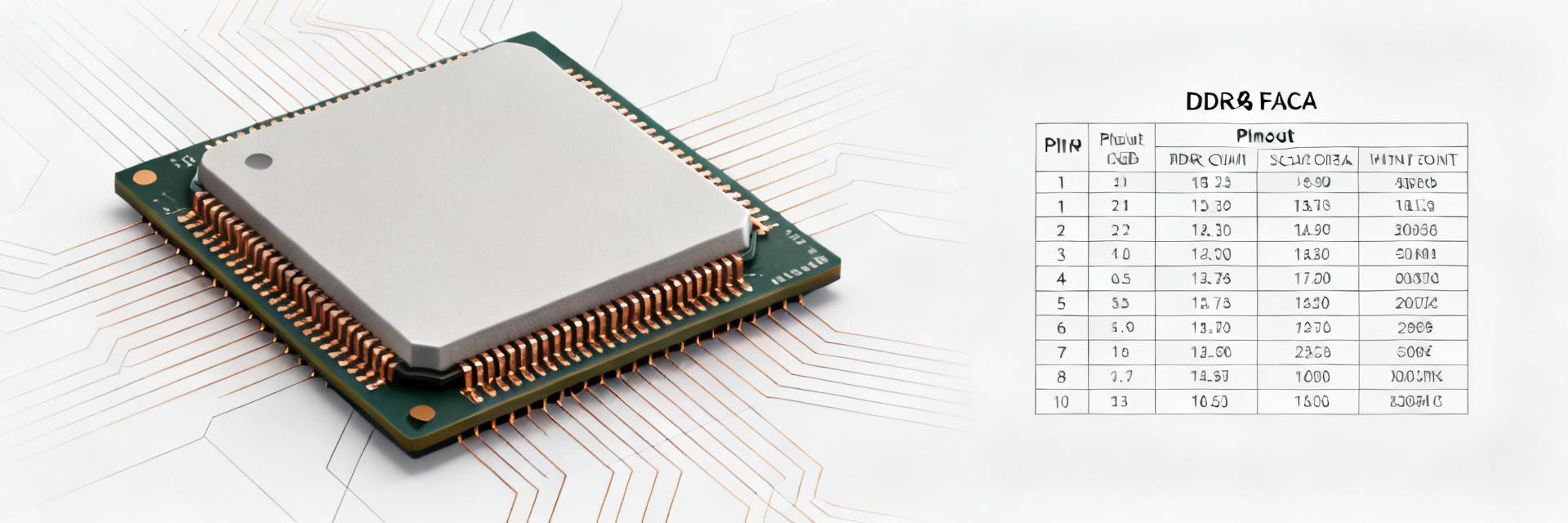 تقرير مواصفات DDR4 لطراز H5AN8G8NDJR-XNC: مخطط الأطراف والمقاييس الرئيسية